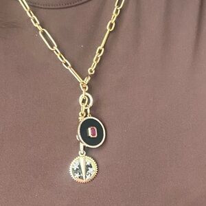 Lionheart jewelry solid 14k black onyx diamond ruby medallion